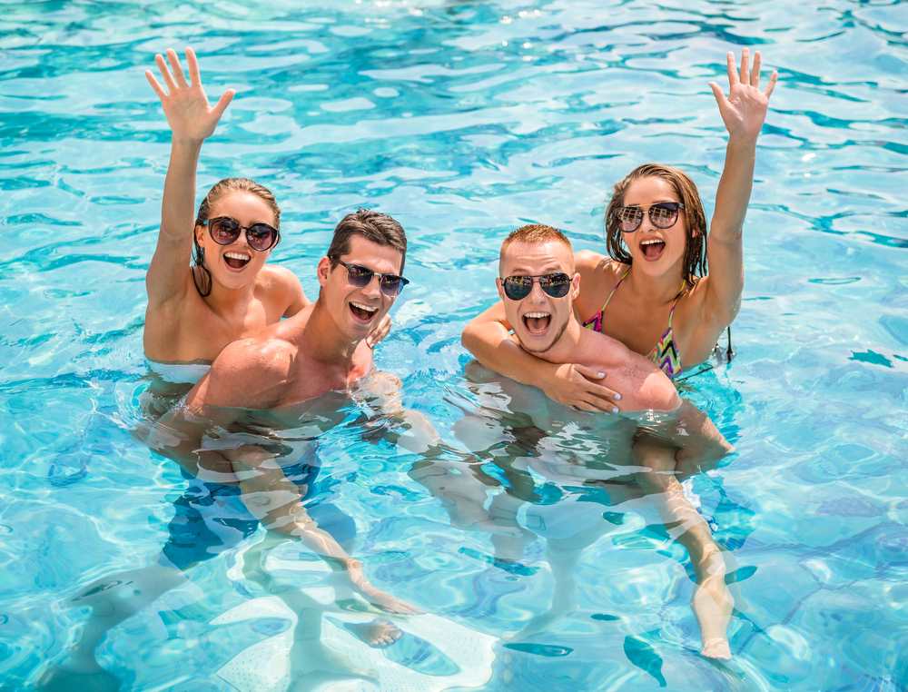 Image of a swimming pool, featuring Hero Service Pros and highlighting the message 'You Stay in Control. We Handle the Rest.' to emphasize hassle-free, professional pool care services.